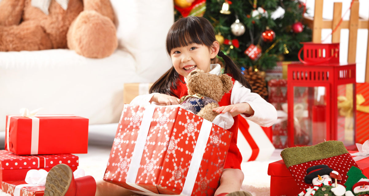 orig girl with christmas gift