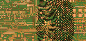 Fingerprint on a motherboard