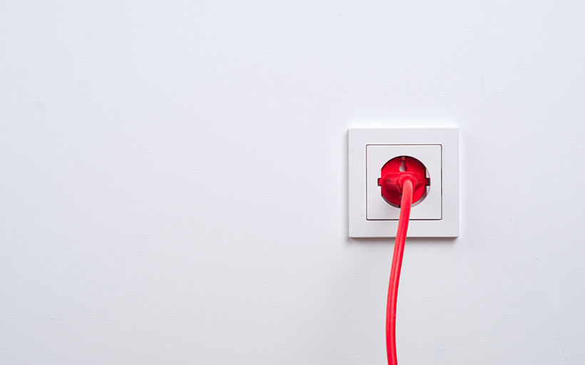 Plug Outlet on the Wall