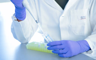 Scientist with Testing Tube